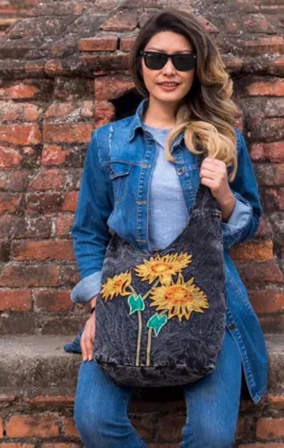 Mineral Sunflower Crossbody Sling