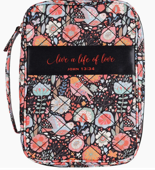Quilted Bible Case "Life of Love"